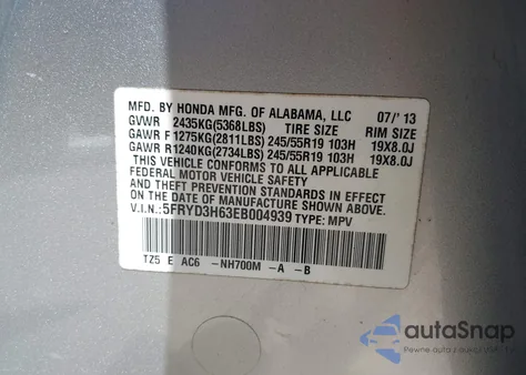 2014 Acura Mdx Technology Pkg W/Entertainment Pkg z USA, uszkodzony, nr VIN 5FRYD3H63EB004939